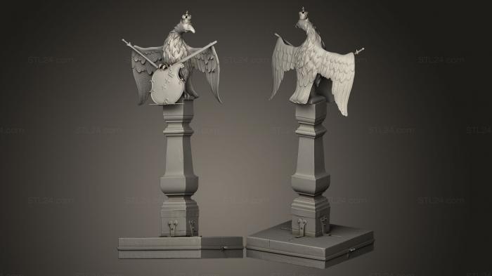 Bird figurines (Pulpit Mszalny, STKB_0067) 3D models for cnc